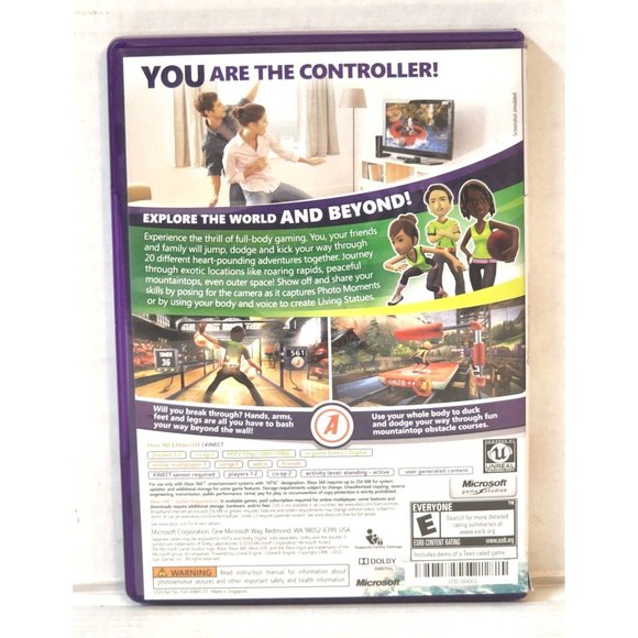 Kinect Adventures Game for Xbox 360 with Case and Manual Pre-Owned WORKS - Picture 3 of 5